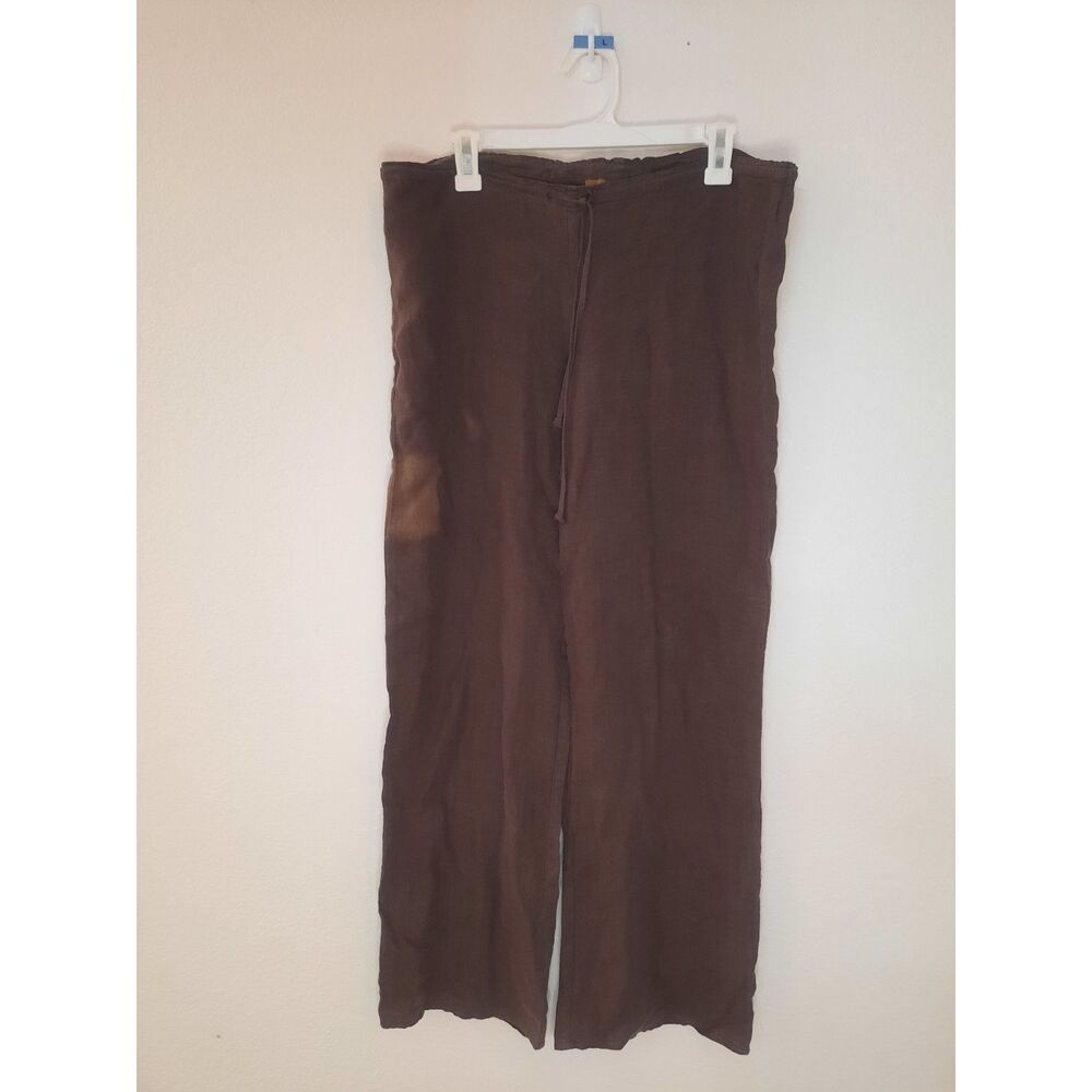 Arden B. Brown Linen Vintage Pants